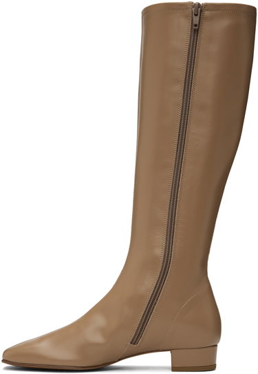 Kläder BY FAR BY FAR Edie Knee-High Boots Beige | 19FWEDIDNUL, 2