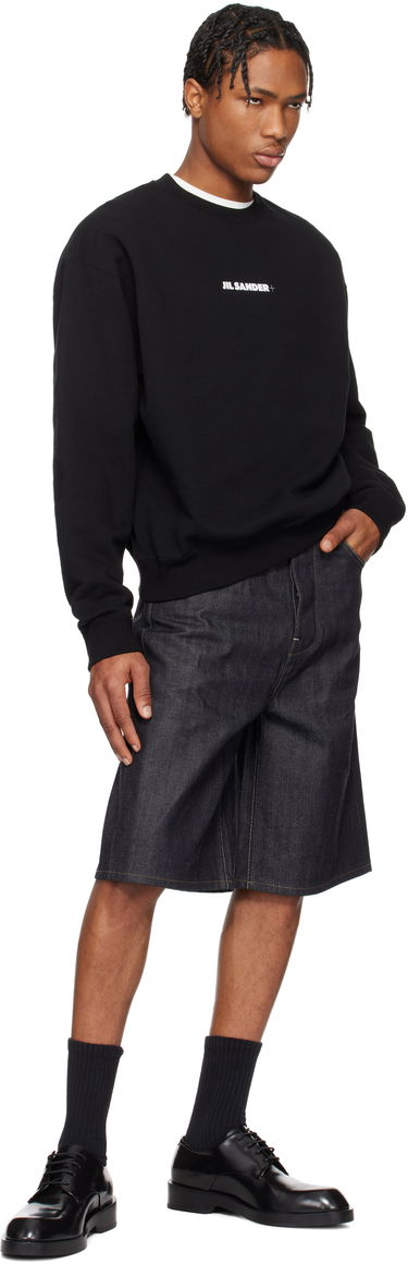 Sweater Jil Sander Jil Sander Logo Sweatshirt Svart | J47GU0132_J20039, 3