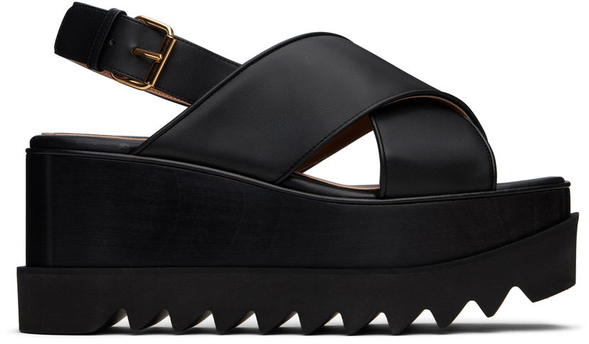Kläder Stella McCartney Stella McCartney Elyse Platform Heeled Sandals Svart | 810527KP027