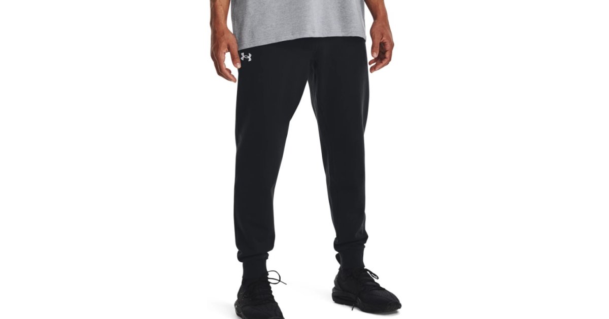 Byxor och jeans Under Armour Rival Fleece Svart | 1379774-001, 1