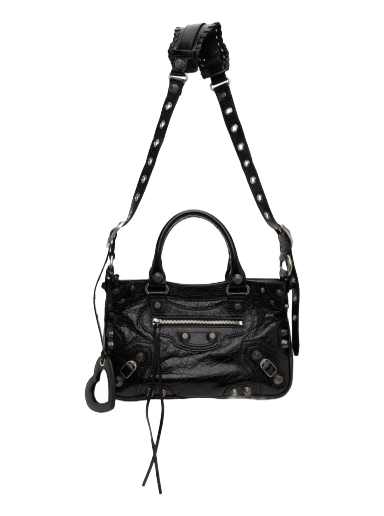 Axelväska Balenciaga Medium Neo Cagole Bag Svart | 751521 1VG9Y