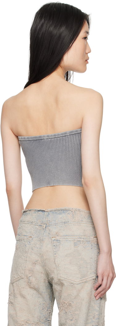 Crop top Diesel M-Clarksville-R Tube Top Grå | A16270 0DBDI, 2