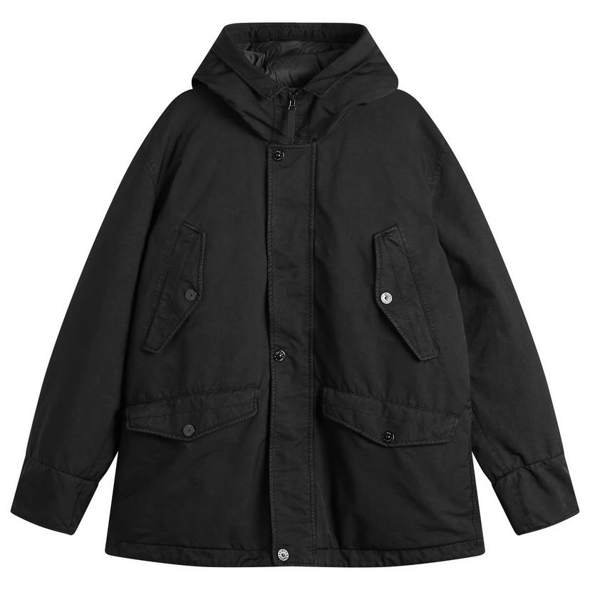Parkas Stone Island Ghost David-TC Parka Jacket Svart | K2S154100108-V0029