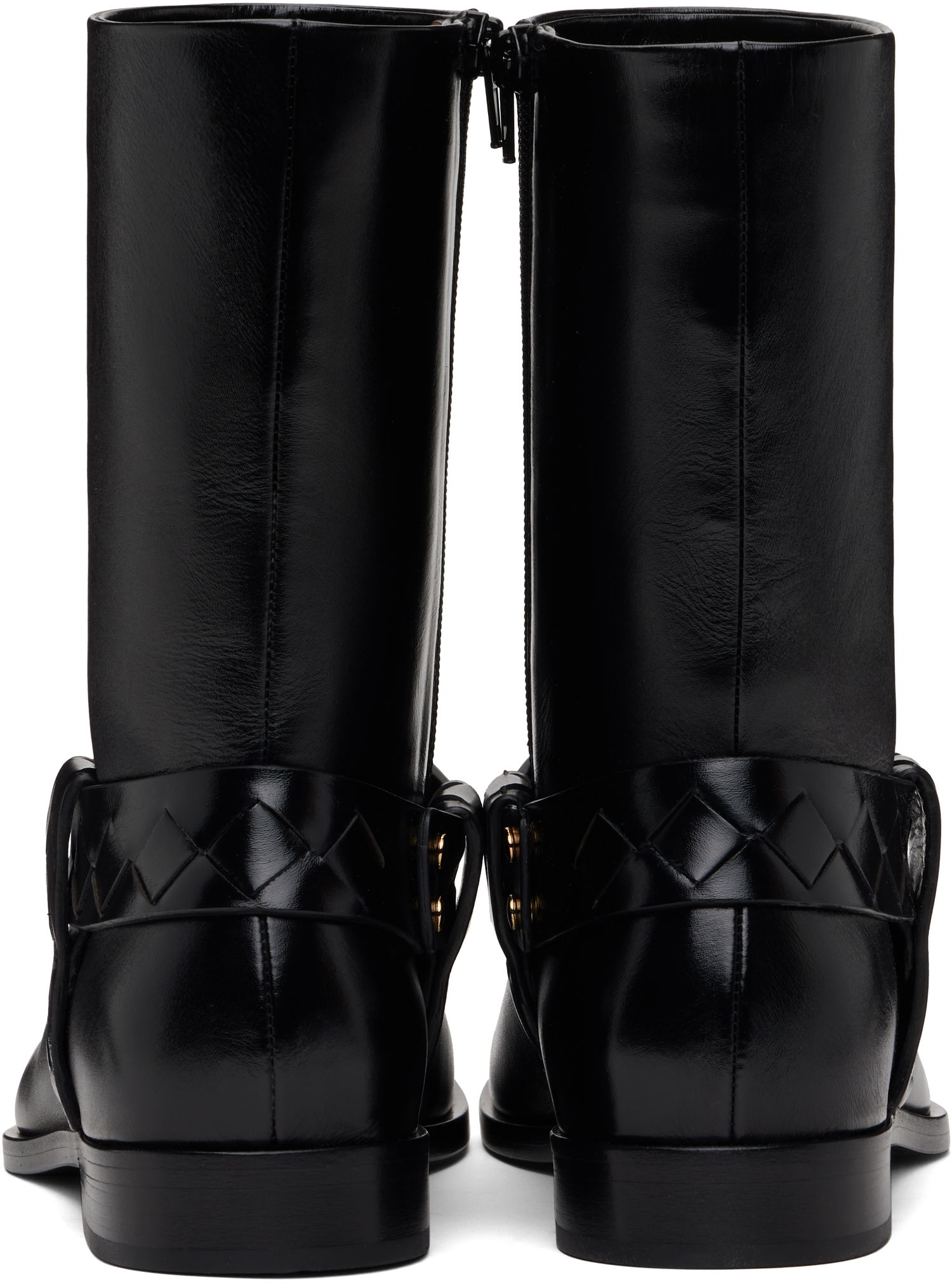 Kläder Bottega Veneta Bottega Veneta Achille Leather Boots Svart | 816615V3H901000, 1