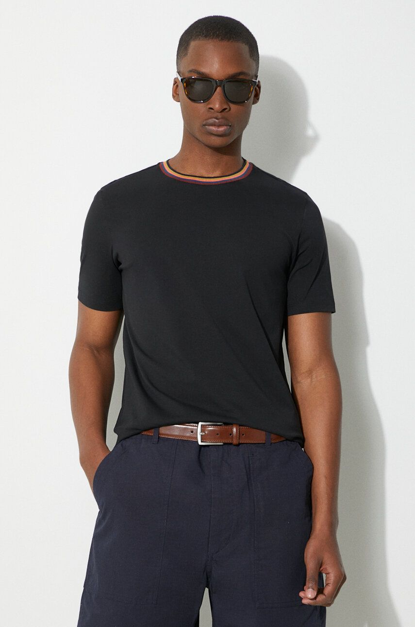 T-shirt Paul Smith Paul Smith Tipped Crew Neck T-Shirt Svart | M1R.697PS.H00084, 0