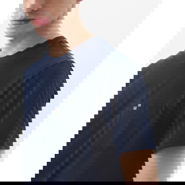 T-shirt GAP Pocket Micro Logo Tee Tapestry Navy Mörkblå | 857901-02, 2