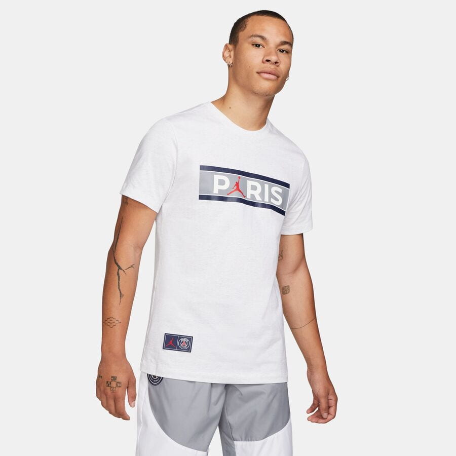 T-shirt Jordan Paris Saint-Germain Wordmark Tee Vit | DB6510-051, 0