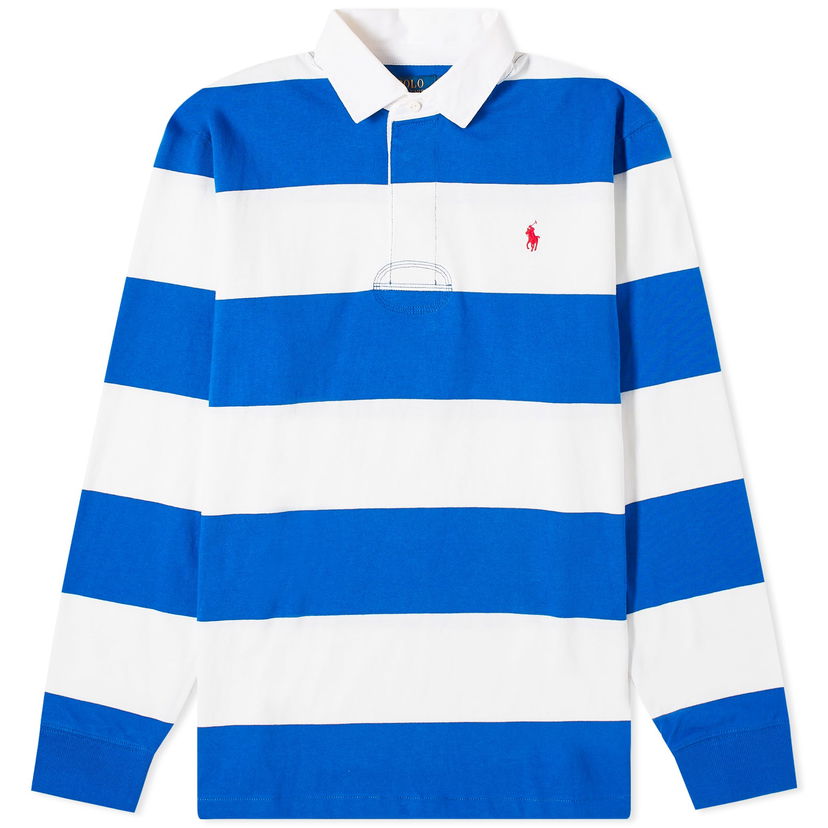 Sweater Polo by Ralph Lauren Polo Ralph Lauren Stripe Rugby Cruise Royal/White Mörkblå | 710900566014