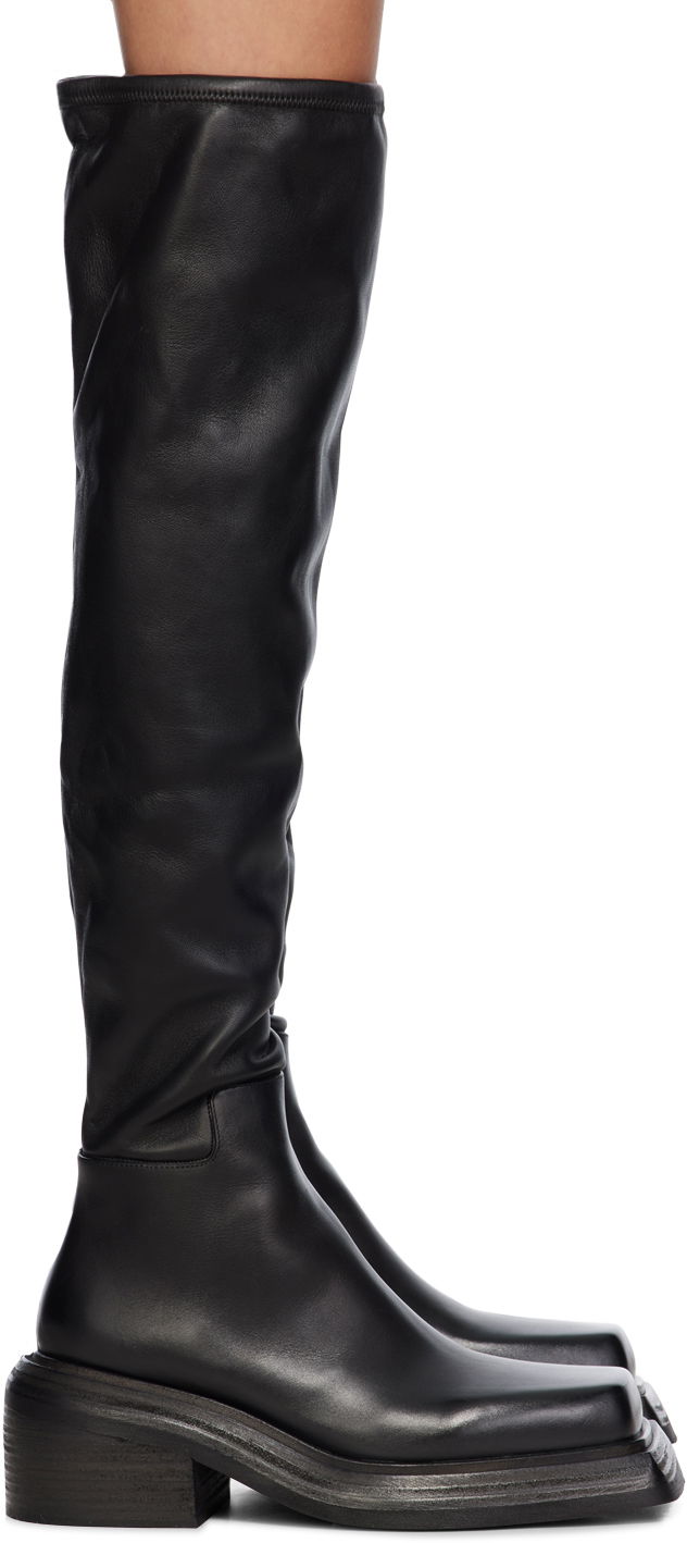 Kläder Marsèll Marsèll Cassetto Tall Leather Boots Svart | MW6562_B56666