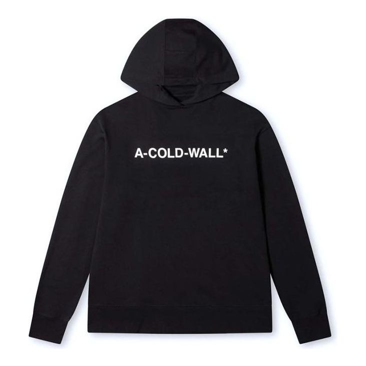 Sweatshirt A-COLD-WALL* Essential Logo Hoodie Svart | ACWMW083-BLACK