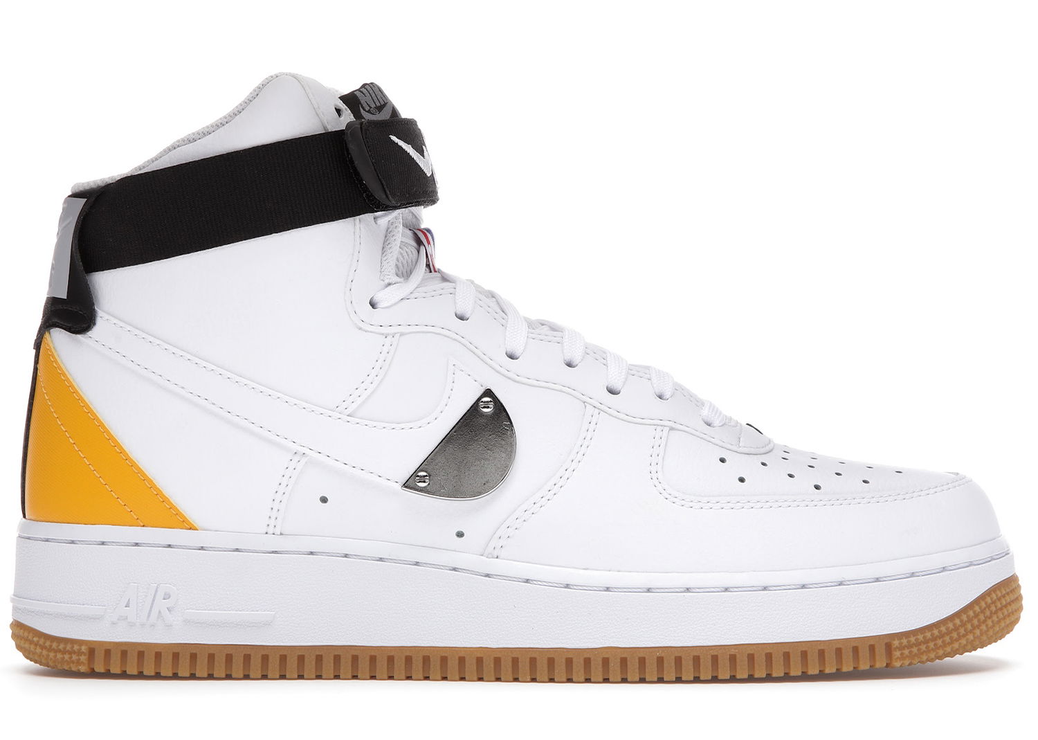 Sneakers och skor Nike Air Force 1 High NBA White University Gold Vit | CT2306-101, 0
