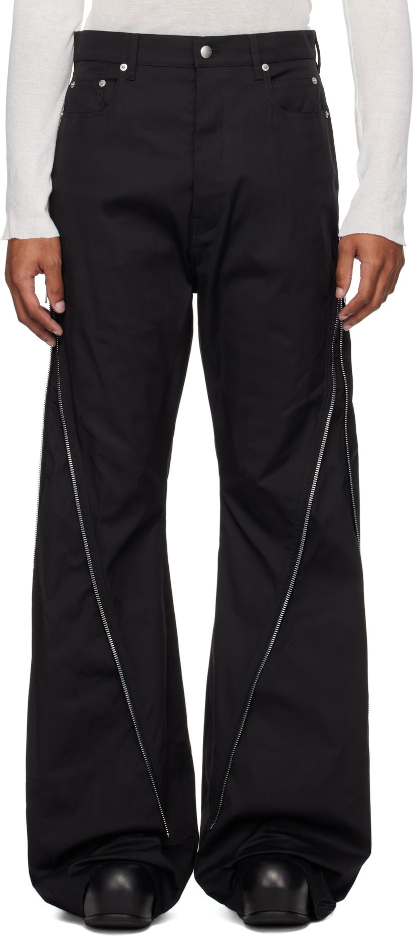Byxor Rick Owens Rick Owens Bolan Banana Trousers Svart | RU02E1343 TE