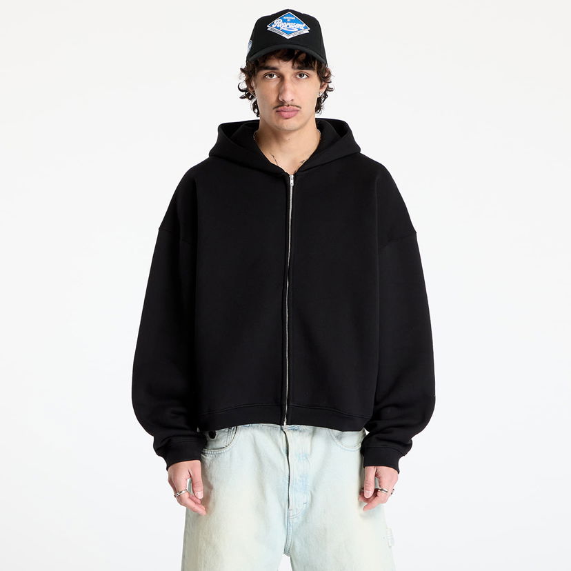 Sweatshirt Represent Clo REPRESENT Initial Boxy Zip Hoodie Svart | INM414-001