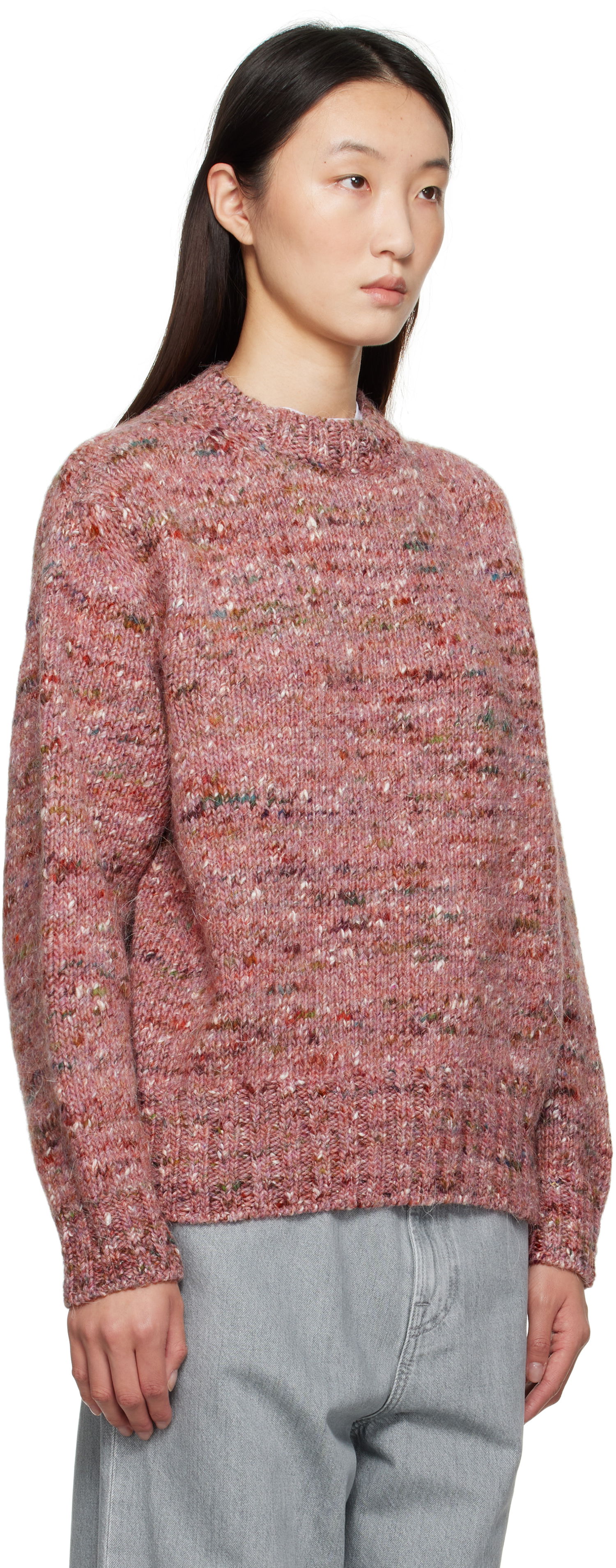 Sweater Róhe Róhe Melange Crewneck Sweater Rosa | 416-23-330, 1