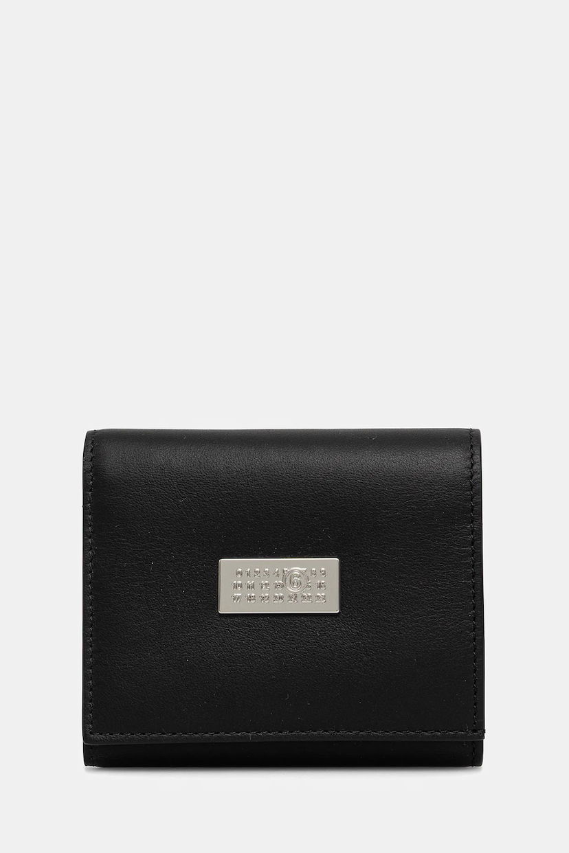 Plånbok Maison Margiela MM6 Maison Margiela Numeric Logo Leather Wallet Svart | SA6UI0030.P8332.T8013