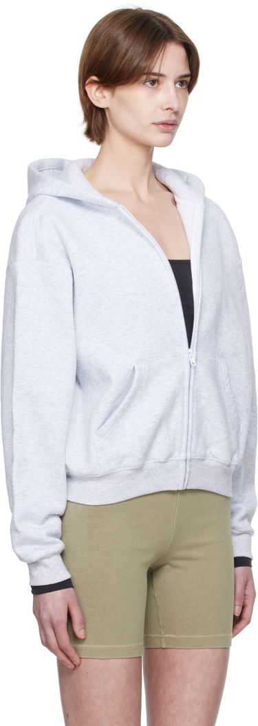 Sweatshirt SKIMS SKIMS Cotton Fleece Classic Zip Hoodie Svart | ZU-ZUP-8366W, 4