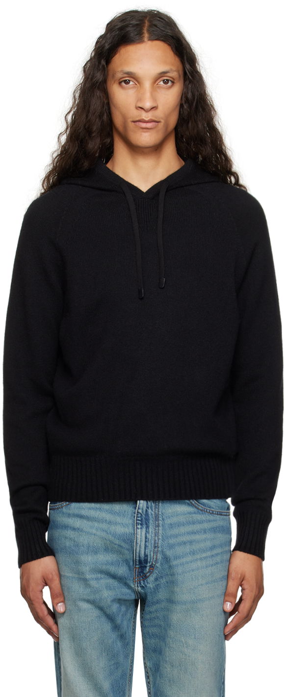Sweatshirt Tom Ford Tom Ford Cashmere Hoodie Svart | KOL003-YMK022F23