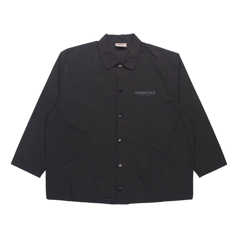 Vindjacka Fear of God Essentials Coaches Jacket Svart | FOG-SS21-628