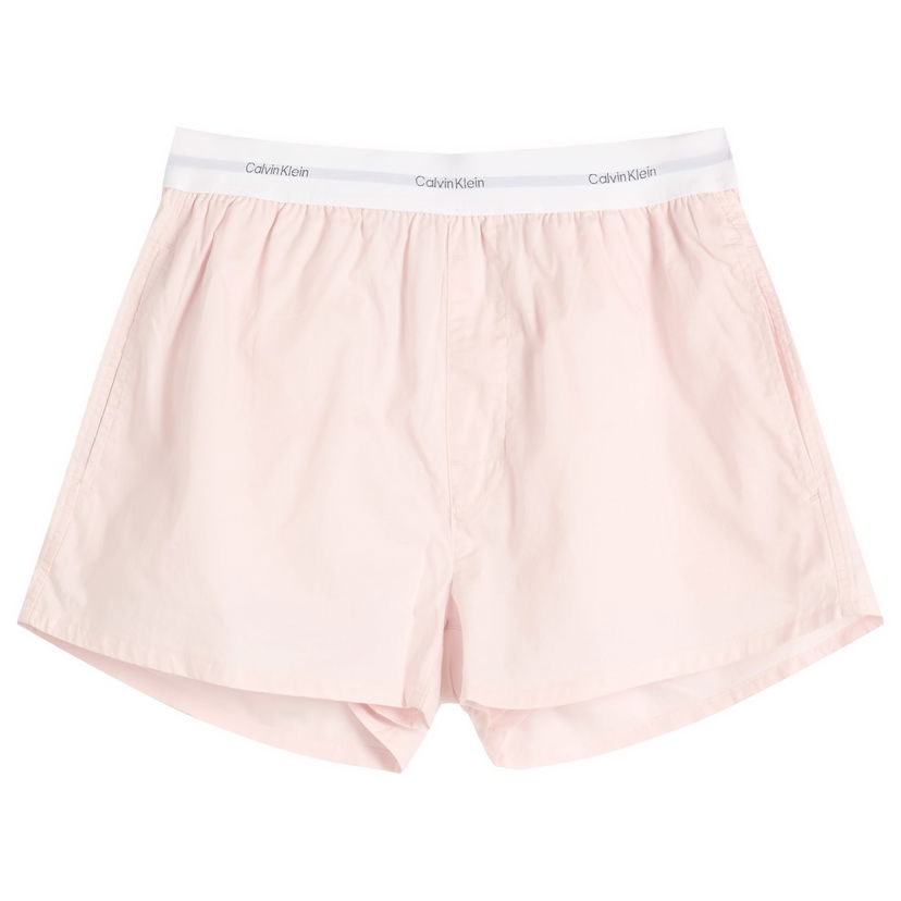 Boxare CALVIN KLEIN Calvin Klein Cotton Poplin Sleep Shorts Rosa | LV00QS7411TFF