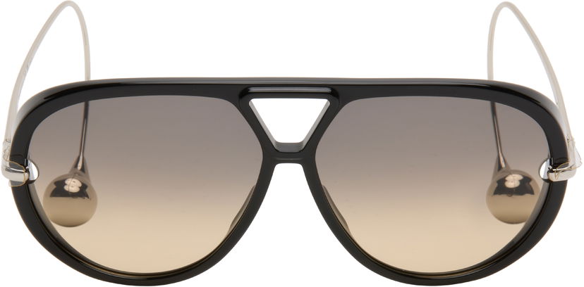 Solglasögon Bottega Veneta Drop Aviator Sunglasses Svart | BV1273S-010