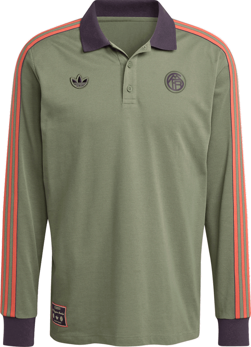Polotröja adidas Originals FC Bayern Munich Icon Long Sleeve Polo Shirt Grön | jn0253