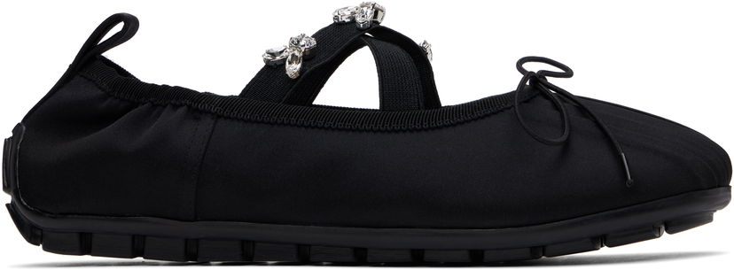 Klä Simone Rocha Simone Rocha Embellished Grip Ballerina Flats Svart | BPT1B 0755