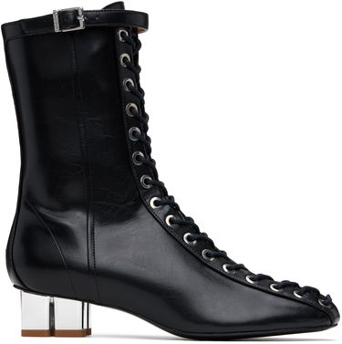 Sneakers och skor GANNI GANNI Oleatex Eyelets Lace-Up Boots Svart | S2967, 0