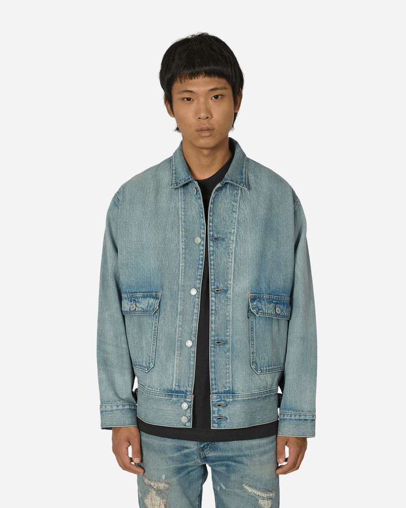 Jacka Levi's Made in Japan Utility Trucker Jacket Blue Turkos | A7150 0003