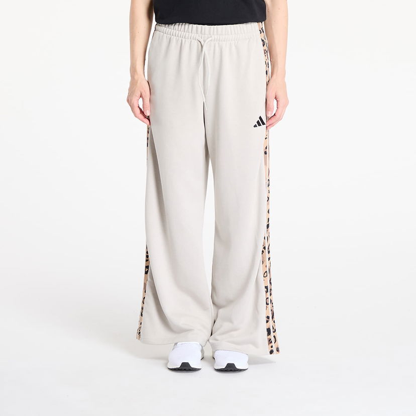 Träningsbyxor adidas Originals Animal Print 3-Stripes Open Hem Pants Beige | JM1841