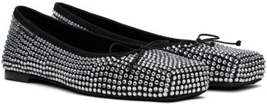 Klä Alexander Wang Alexander Wang Billie Crystal Ballerina Flats Svart | 30324F065, 3