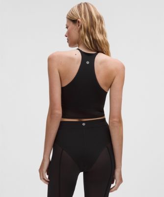 Crop top lululemon High-Neck Nulu Tank Top with Mesh Hem Light Support B/C Cups Svart | prod20002671, 8