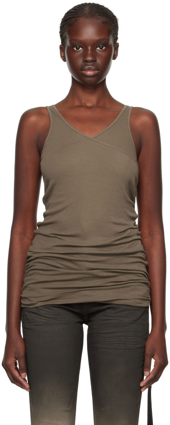 Linne Rick Owens DRKSHDW Double Ziggy Banana Tank Top Grå | DS02C5106 B, 0