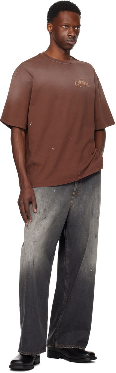 T-shirt AMIRI AMIRI Design Studio T-Shirt Brun | AMJYTE1213, 3