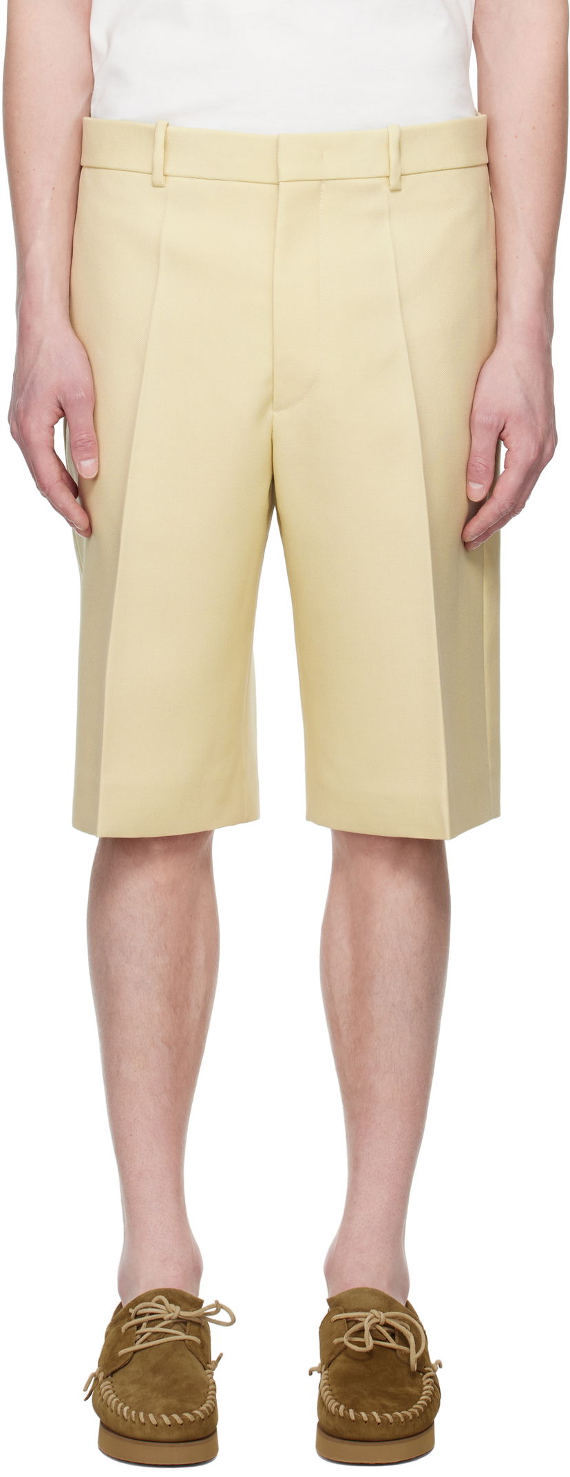 Shorts Jil Sander Jil Sander Wool Canvas Shorts Gul | J21KA0256_J40005