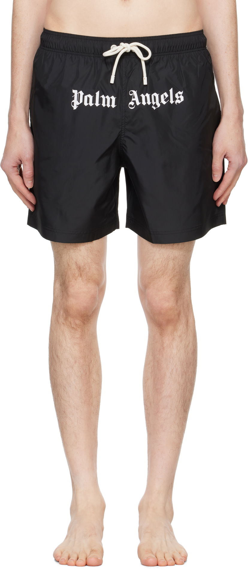 Badkläder Palm Angels Classic Logo Swim Svart | PMFD002C99FAB0011003