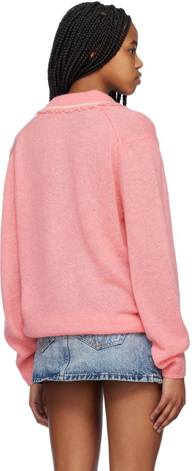 Polotröja We11done Destroyed Knit Polo Rosa | WD-KT1-23-665-U-PK, 2