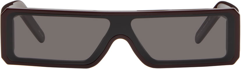 Solglasögon Rick Owens Rick Owens Hollywood Geth Sunglasses Bourgogne | RG0000008 GMGNB
