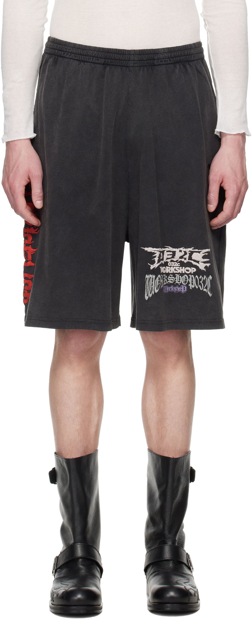 Shorts 032C 032c Telepresence Comfort Shorts Svart | S25-MRC-1141-050