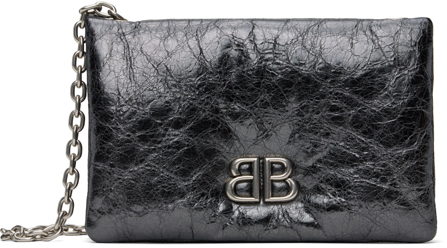 Axelväska Balenciaga Balenciaga Monaco Nano Chain Bag Svart | 810562 2AAYQ, 0