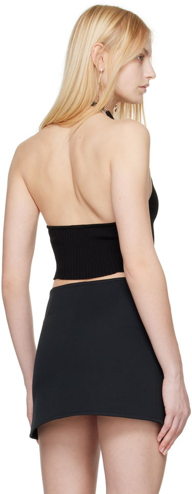 Linne Courrèges Courrèges Holistic Buckle Tank Top Svart | 124MTO239FI0001, 2