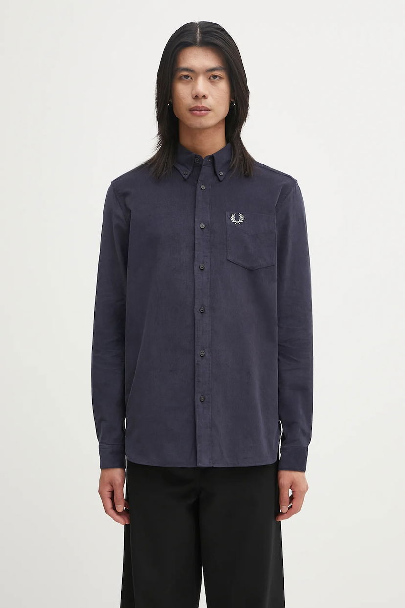 Skjorta Fred Perry Fred Perry Button-Down Oxford Shirt Mörkblå | M1737