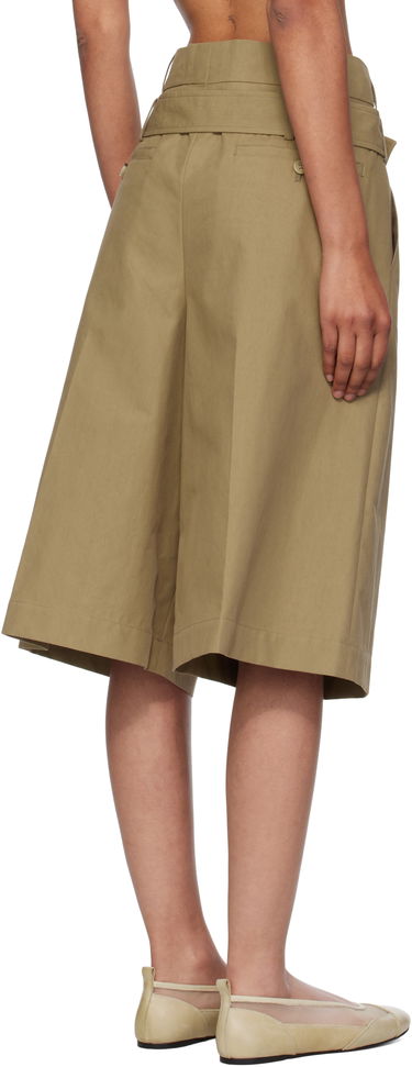 Shorts Simone Rocha Simone Rocha Wide Leg Multi Belt Loop Shorts Beige | 4160 1267, 2