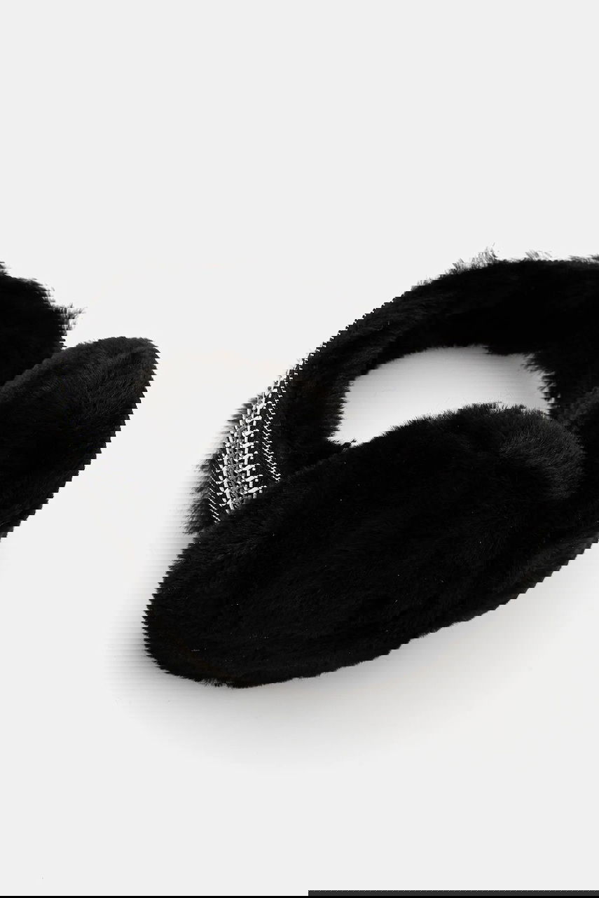 Tillbehör UGG Furry Earmuffs with Decorative Headband Svart | 20496., 0