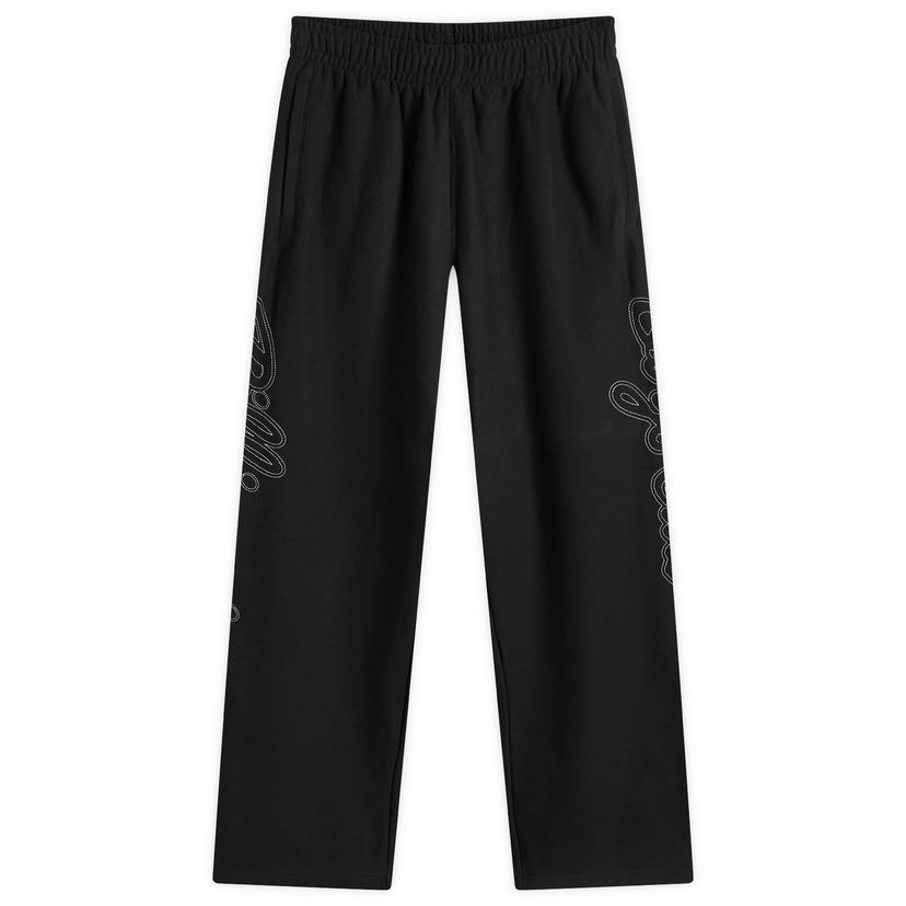 Träningsbyxor BILLIONAIRE BOYS CLUB Script Logo Chainstitch Wide Leg Sweatpants Svart | B24418-BLK