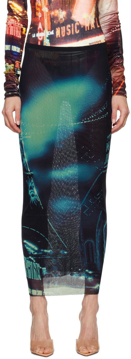 Kjol Jean Paul Gaultier Jean Paul Gaultier 'The Pigalle' Print Maxi Skirt Flerfärgad | 24/30-F-JU119-T552-59560100