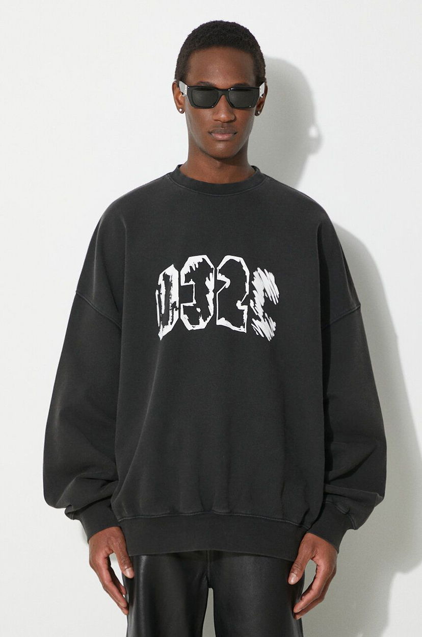 Sweatshirt 032C Eternal Bubble Crewneck Sweatshirt Svart | SS24.C.2020