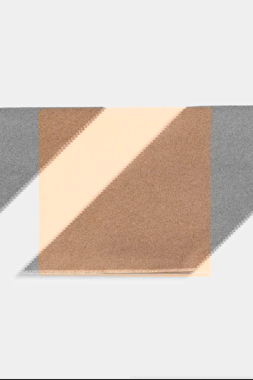 Halsduk MAISON KITSUNÉ Scarf with wool blend Handwriting Beige | PM06202WB0038, 1