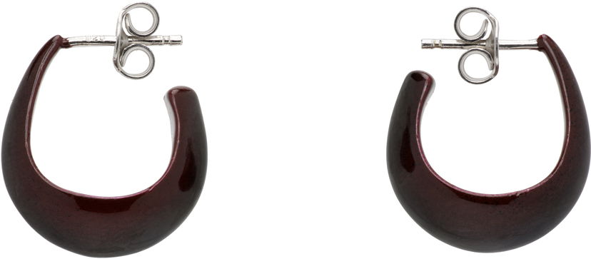 Örhängen LEMAIRE Lemaire Curved Mini Drop Earrings Bourgogne | AC278 LO0114
