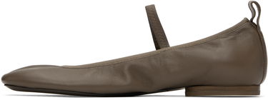 Sneakers och skor LEMAIRE Square Toe Ballerina Flats Grön | FO0138 LL0115, 2