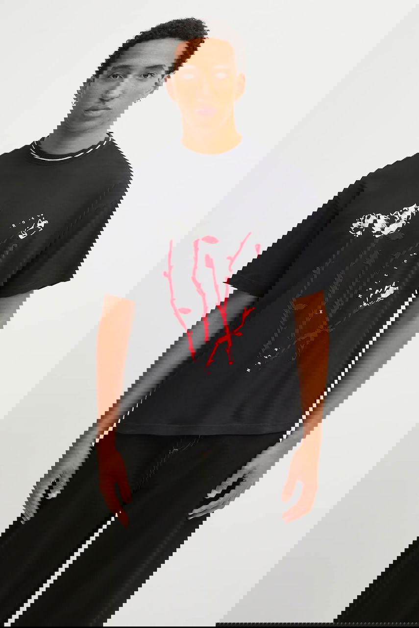 T-shirt Napapijri T-Shirt Napapijri x Martine Rose Rose Print Svart | NP0A4I569411, 0